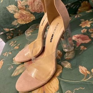 Fashion Nova Clear Heels